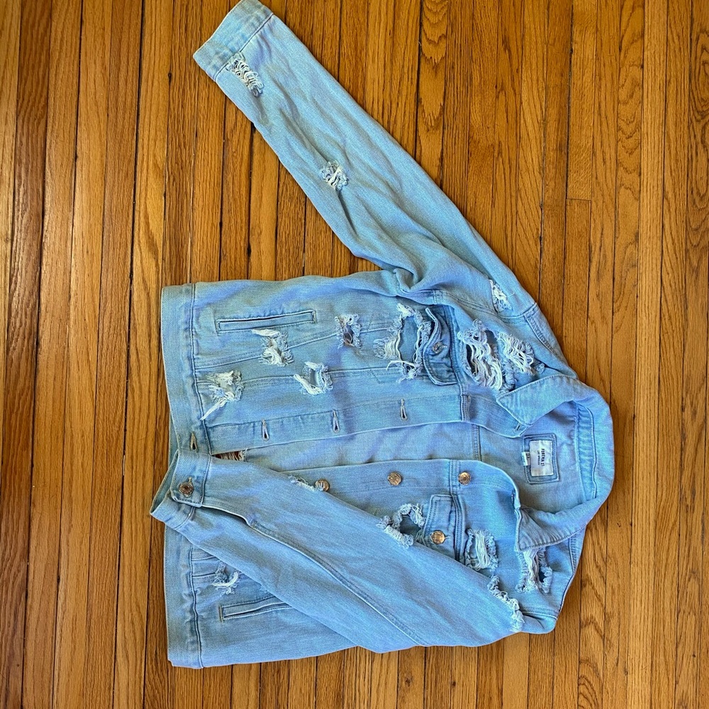 Distressed Jean Jacket